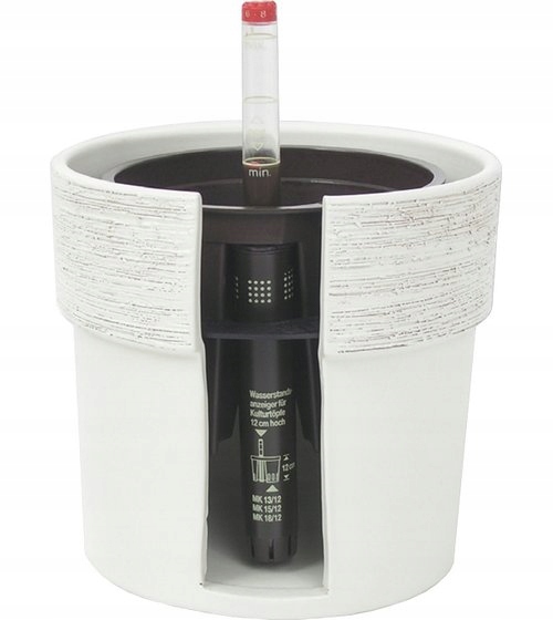 komplet do hydroponiki doniczka biała CORONA 15/19