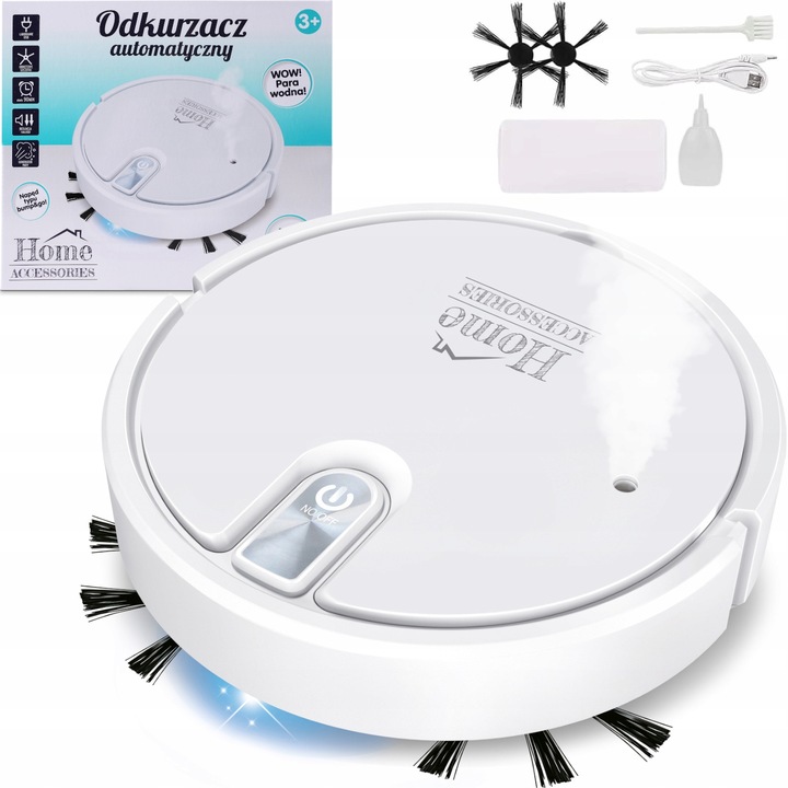 ODKURZACZ DLA DZIECI ROBOT SPRZĄTAJĄCY Z PARĄ WODNĄ dźwięk ODKURZA JEŻDŻĄCY