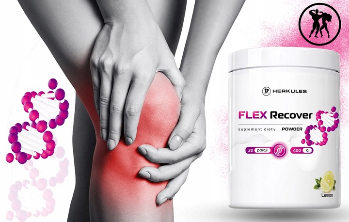 HERKULES Flex Recover Powder 400g NA BÓL STAWÓW ZAPOBIEGA URAZOM KOŚCI
