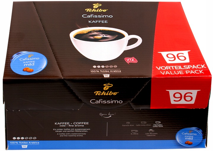 Kapsułki Tchibo Cafissimo Coffee Mild 96szt