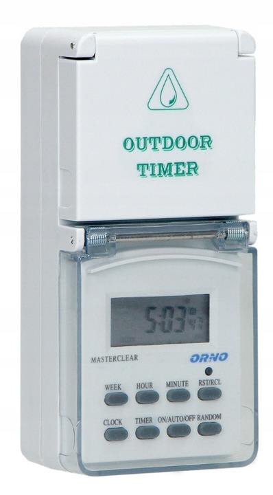 PROGRAMATOR CZASOWY DO GNIAZDA IP44 OR-PRE-432 ORNO