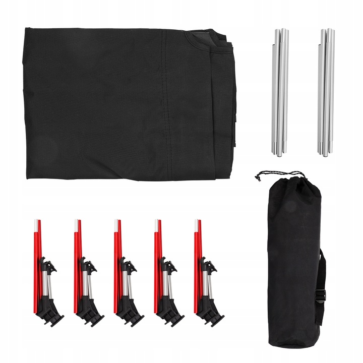 ŁÓŻKO TURYSTYCZNE POLOWE LEŻAK SKŁADANE DUŻE WYGODNE Z TORBĄ - LEKKIE