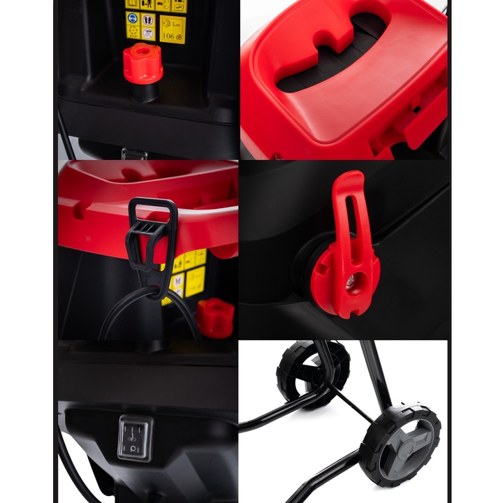 ROZDRABNIACZ DO GAŁĘZI RĘBAK ELEKTRYCZNY MOCNY SAMOZASYSAJĄCY 3600W + TORBA