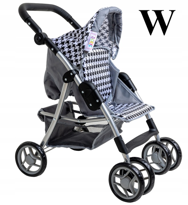 DUŻY WÓZEK DLA LALEK spacerowy spacerówka Doris + LALKA BOBAS