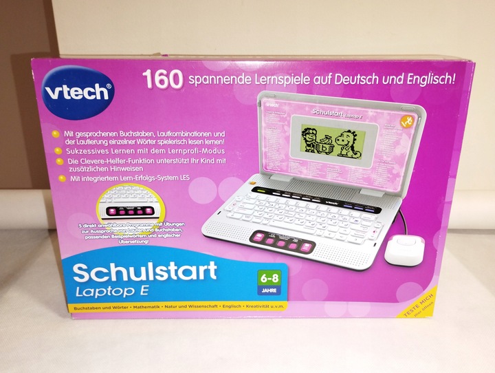Komputerek dziecięcy edukacyjny VTECH Schulstart laptop angielski/niemiecki