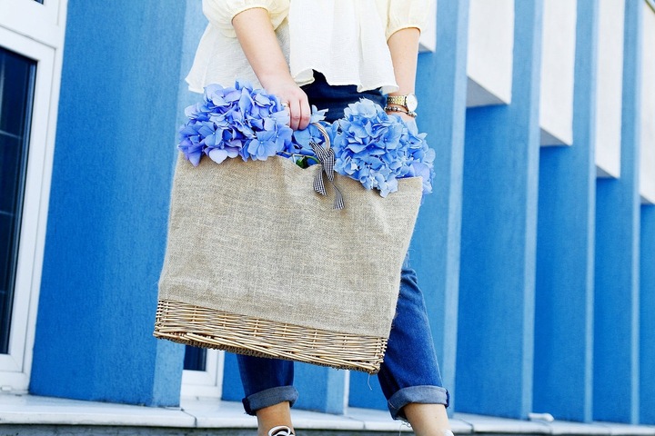 EKOLOGICZNA TORBA, KOSZYK NA ZAKUPY PIKNIK POJEMNA