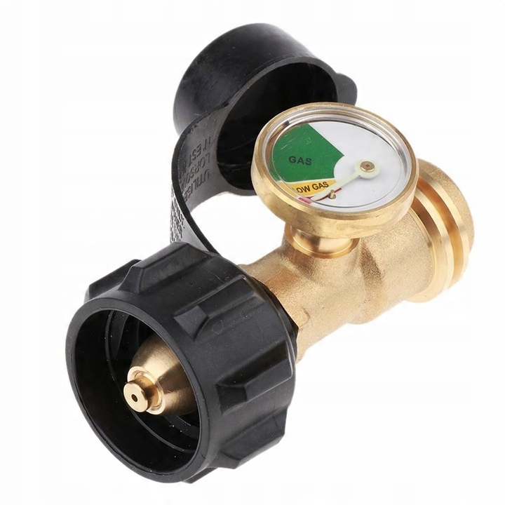 Miernik zbiornika propanu, adapter wskaźnika poziomu gazu butli (mosiądz)