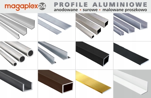 Kątownik aluminiowy 40x20x2 czarny matowy 2m