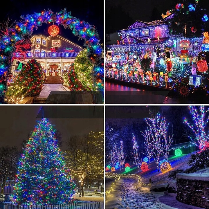 LAMPKI CHOINKOWE 1000 LED ZEWNĘTRZNE i WEWNĘTRZNE KOLOROWE MULTI