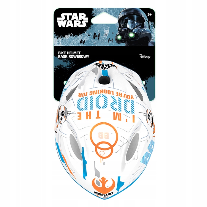 KASK DZIECIĘCY DLA DZIECI STAR WARS DROID BB8 9033