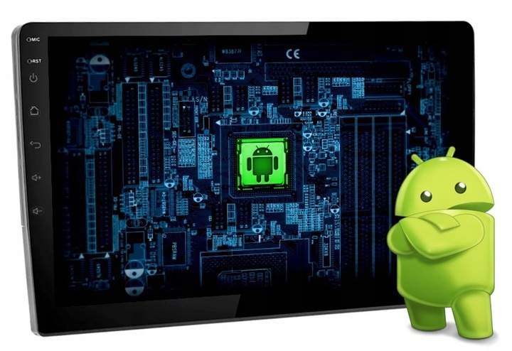 RADIO NAWIGACJA GPS 1 DIN 10CALI ANDROID 10 USB BT WIFI CARPLAY USB 2/64GB