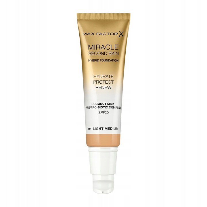 MAX FACTOR MIRACLE SECOND SKIN PODKŁAD 04 Light M.
