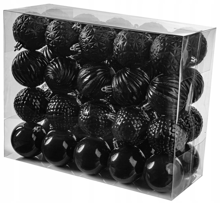 BOMBKI nietłukące CHOINKOWE wzory ZESTAW BOMBEK 6 cm 40 szt