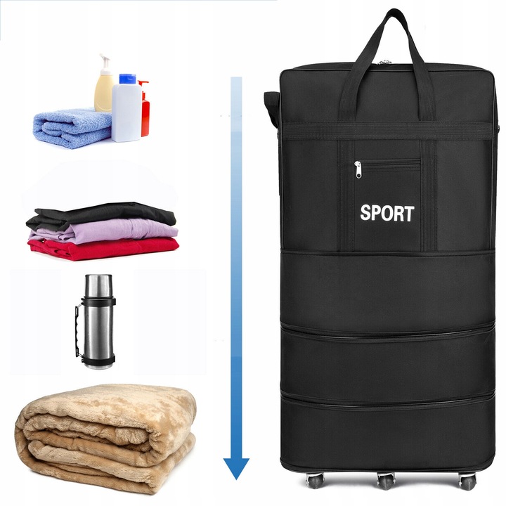 DUŻA WALIZKA 31 CALI ROZSZERŻALNA WODOODPORNA DUŻA POJEMNOŚĆ BAGAŻ