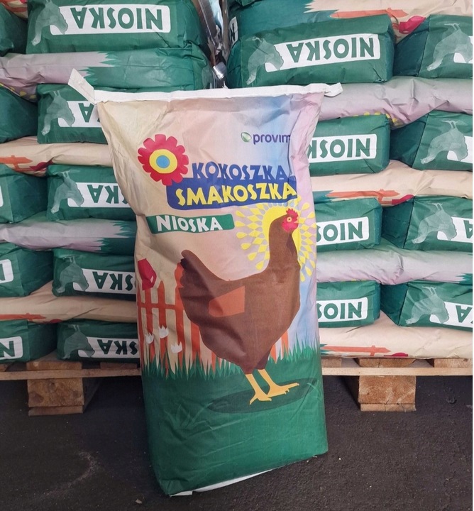 PASZA DLA KUR NIOSEK Kokoszka Smakoszka SYPKA Kury dzióbią AŻ KORYTKO PĘKA!