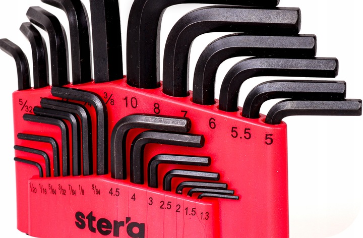 STERG KLUCZE IMBUSOWE KOMPLET KLUCZY IMBUSOWYCH IMBUSÓW IMBUSY ZESTAW 25szt