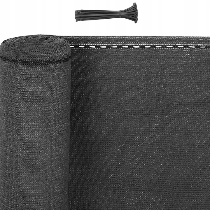 SIATKA CIENIUJĄCA 1,5x50m 90% MASKUJĄCA 140g/m2 OSŁONA OGRODZENIE PŁOT UV5%