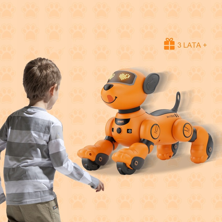 ROBOT INTERAKTYWNY PIES PIESEK ZDALNIE STEROWANY PROGRAMOWANY 20+ FUNKCJE