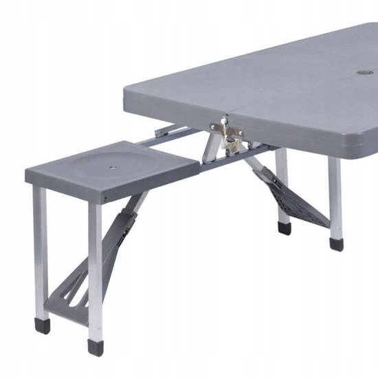 STÓŁ KEMPINGOWY TURYSTYCZNY SKŁADANY Z KRZESŁAMI Redcliffs szary