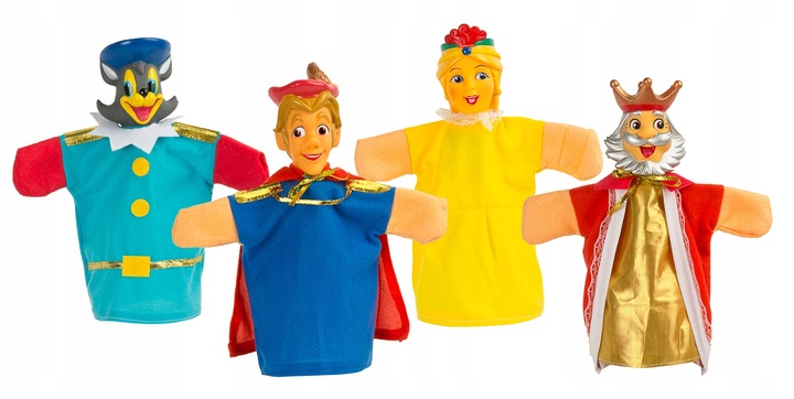 Pacynki zestaw postaci z 4 baśni