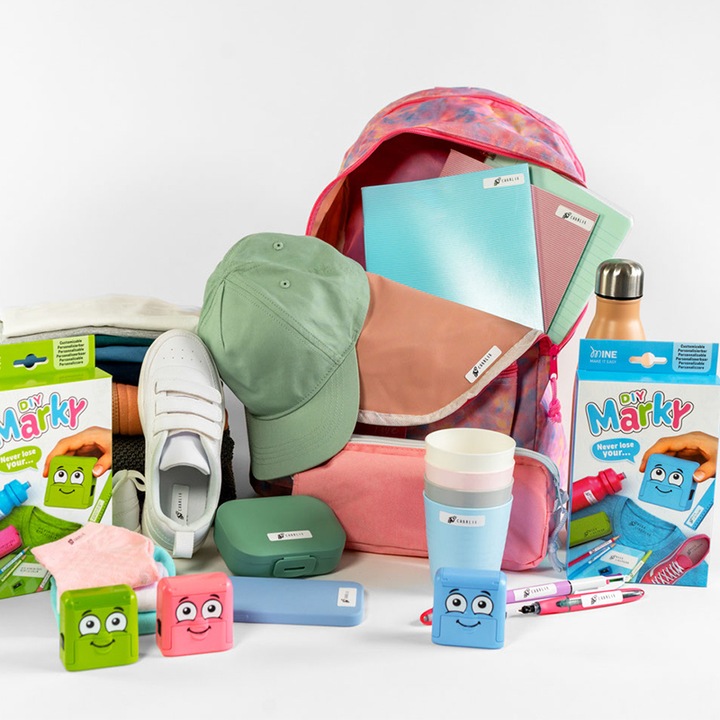 PIECZĄTKA COLOP IMIENNA do znakowania UBRAŃ ODZIEŻY dla DZIECI z IMIENIEM