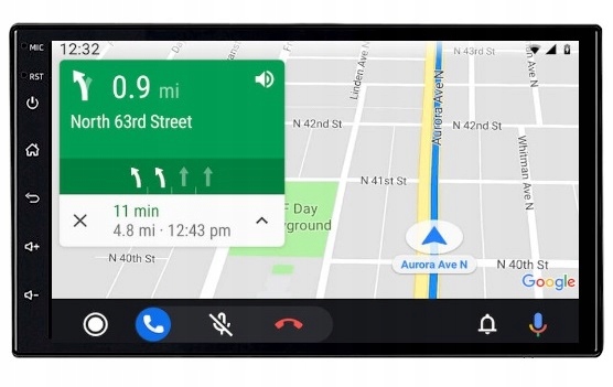 RADIO 2 DIN ANDROID AUTO CARPLAY RDS USB AUX SEAT LEON 2004-2012