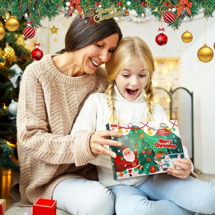 KALENDARZ ADWENTOWY 24 GRY LOGICZNE 3D ŁAMIGŁÓWKI MINI GRY ZABAKI KRATYWNE