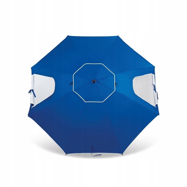 PARASOL PLAŻOWY Ogrodowy z POKROWCEM Niebieski DUŻY Tadar Deluxe XL 240 cm