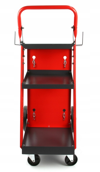 WÓZEK SPAWALNICZY DO SPAWAREK z półką na butle METALOWE KÓŁKA POD MIGOMAT