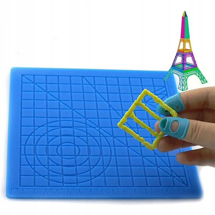 DŁUGOPIS 3D DLA DZIECI DRUKARKA MODEL PRO+ WKŁADY 160 METRÓW+ MATA OCHRONNA