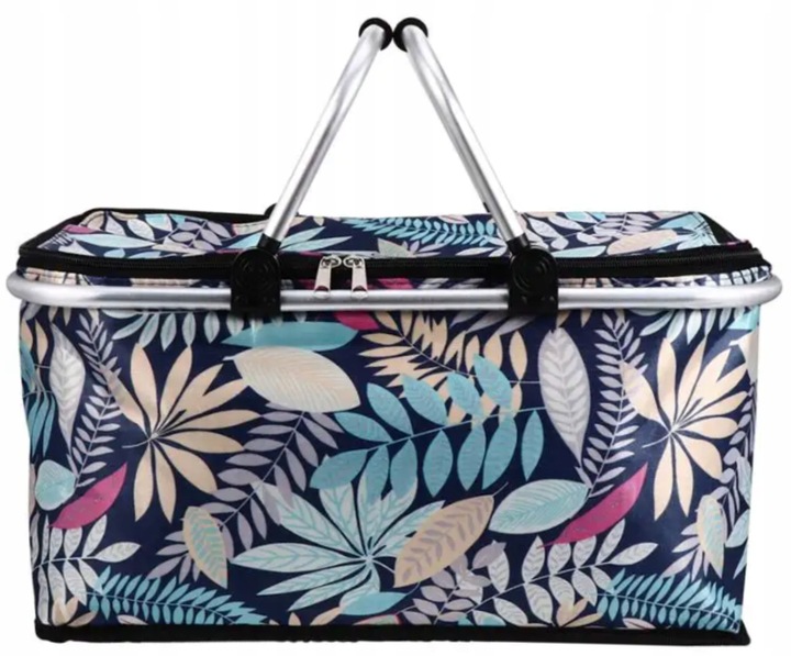 KOSZ PIKNIKOWY KOSZYK TERMICZNY NA PIKNIK ZAKUPY SKŁADANY TORBA DUŻY