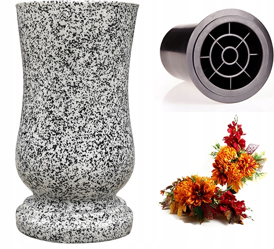 WAZON NAGROBNY - WAZON NA NAGROBEK + WKŁAD Z KRATKĄ