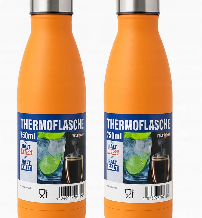 Zestaw 2x Butelka Termiczna 750ml Stal Nierdzewna zimno i gorąco