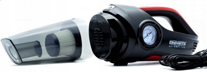 ODKURZACZ SAMOCHODOWY Z KOMPRESOREM POMPKA 12V