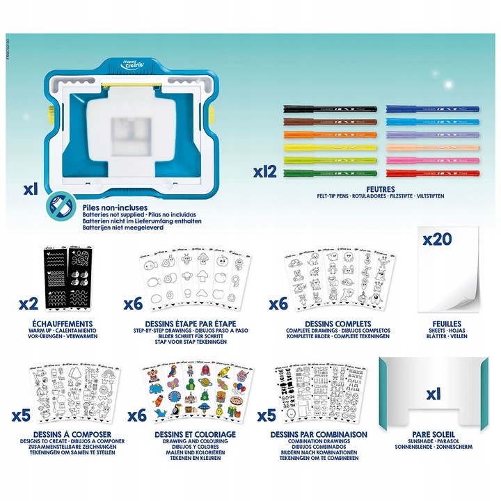 Tablica Podświetlana LED Lumi Board + Zestaw 13 szt. Harry Potter GRATIS 4+