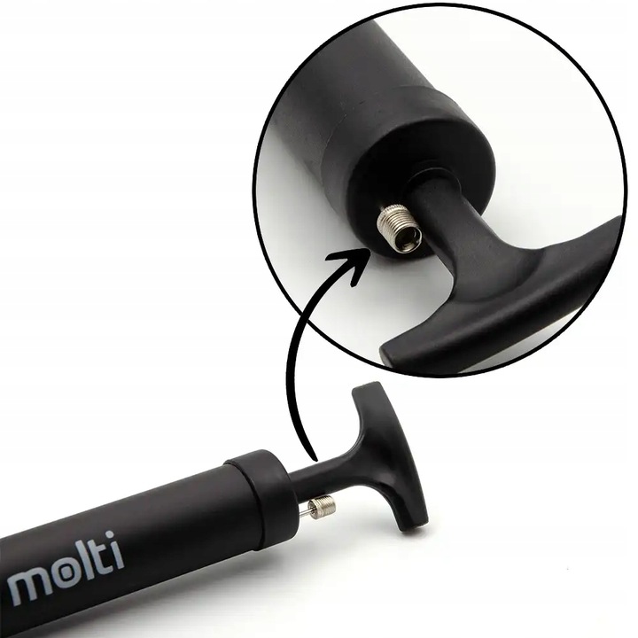 POMPKA RĘCZNA DO POMPOWANIA PIŁEK + WĘŻYK ELASTYCZNY IGŁY UNIWERSALNA MOCNA