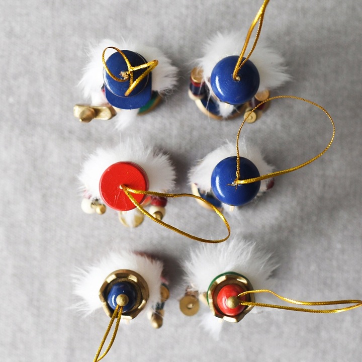 ŚWIĄTECZNE DZIADKI DO ORZECHÓW Zawieszki 6szt 20cm