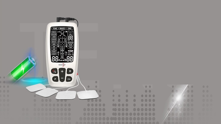 ELEKTROSTYMULATOR Mięśni RoovJoy TENS EMS MASS USB