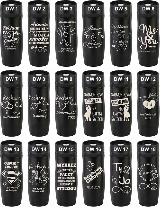 KUBEK TERMICZNY Z GRAWEREM Grawer PREZENT