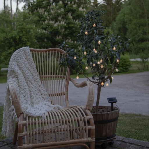 Girlanda świetlna solarna zewnętrzna IP44 LED 475 cm z czujnikiem zmierzchu