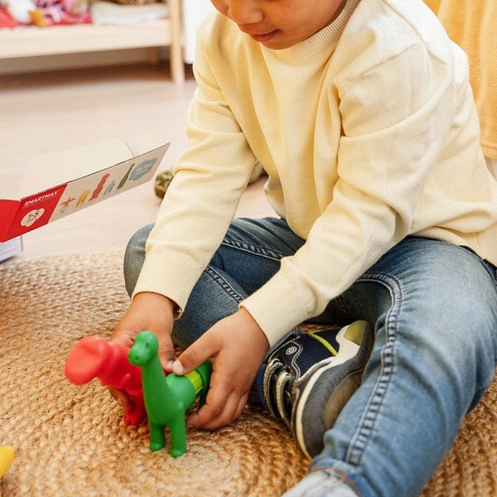 Pierwsze Klocki magnetyczne Smart Max IUVI Games - Dinozaury 14 elementów