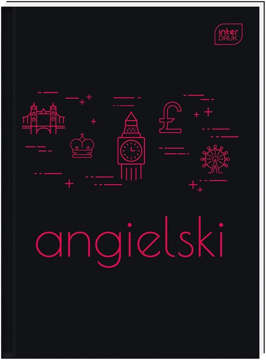 Zestaw 6 x Brulion tematyczny A5 80k zeszyty TWARDA OKŁADKA ze ściągą