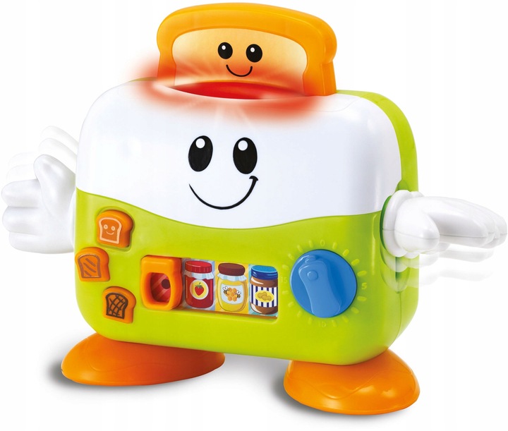 Toster dla dzieci mówi 50 słów świeci gra uczy zdrowych nawyków melodie