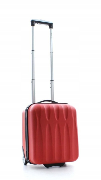 Mała czerwona wytrzymała walizka na 2 kołach z ABS Bubule idealna na wyjazd