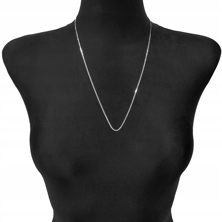 Łańcuszek srebrny 925 damski Splot PANCERKA do Zawieszek | 60 cm x 1.5 mm