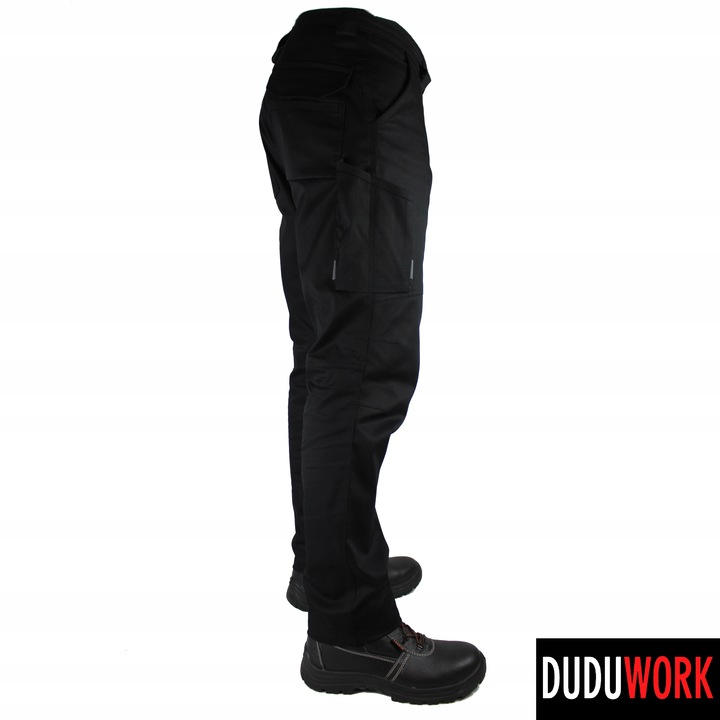 SPODNIE ROBOCZE BHP DuduWork Czarne Elastyczne 60