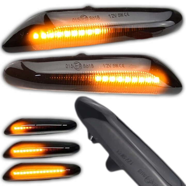 Dynamiczne Kierunkowskazy Boczne LED BMW E46 E60 E90 E87 Dymione Pływające