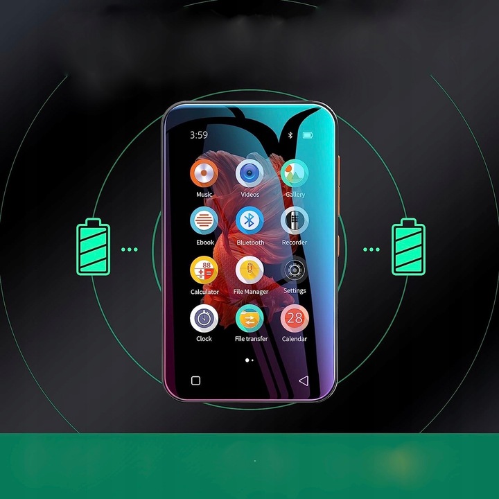 Odtwarzacz MP3 MP4 dotykowy Video Bluetooth WIFI HiFi+ słuchawki KARTA 64GB