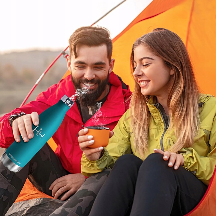 Butelka termiczna ze stali nierdzewnej 500ml wolna od BPA 12/24h izolacja