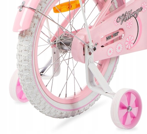 Rower dla dziewczynki Mexller 16" Village Rowerek dziecięcy + prowadnik